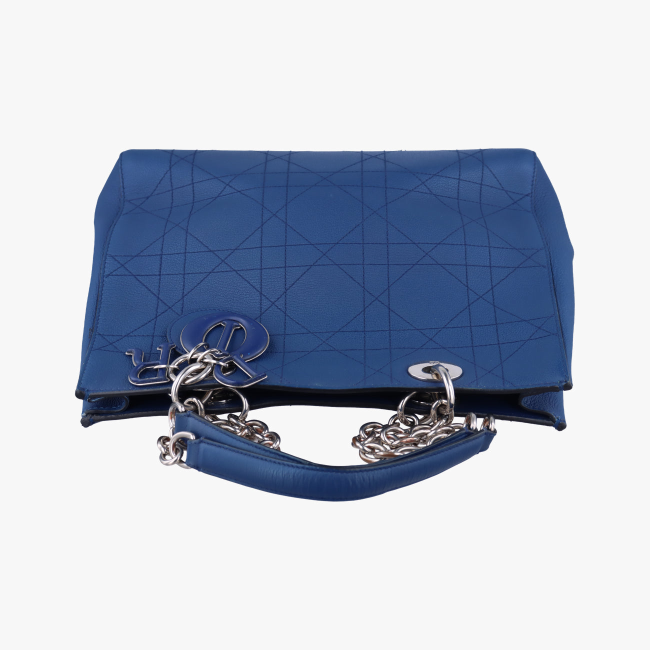 Medium Cannage Grained Blue Leather 01-RU-0166