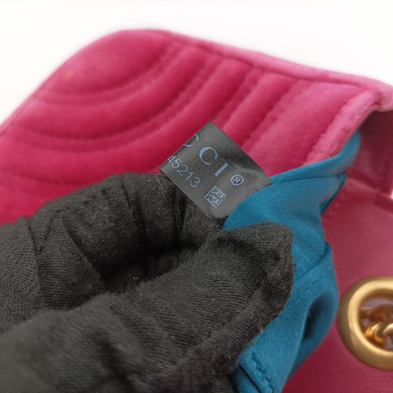 GG Marmont Pink velour A023545213