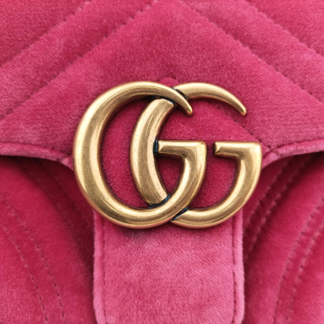 GG Marmont Pink velour A023545213
