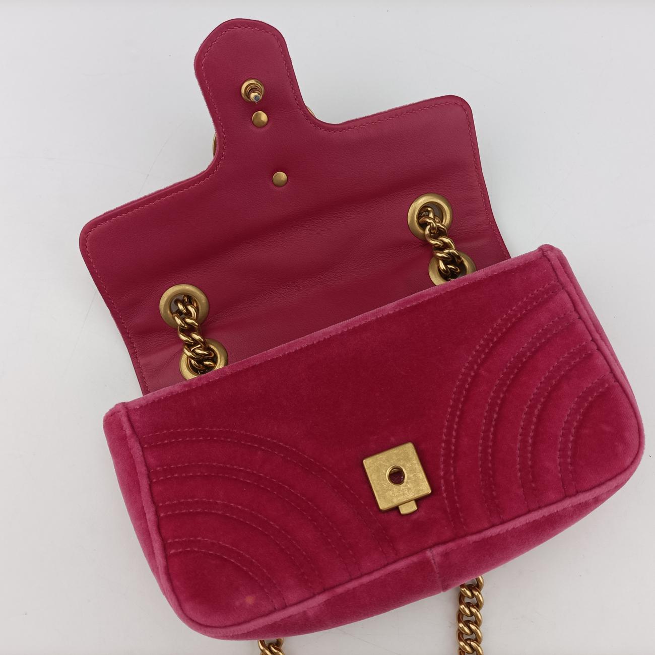 GG Marmont Pink velour A023545213