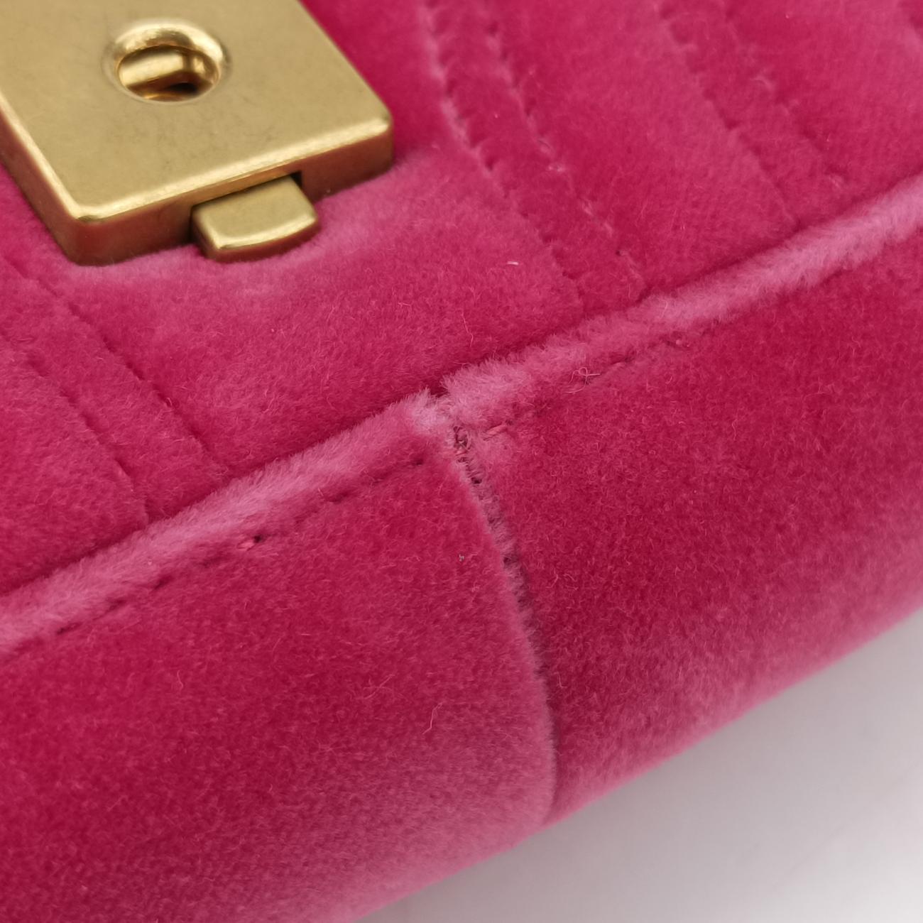 GG Marmont Pink velour A023545213