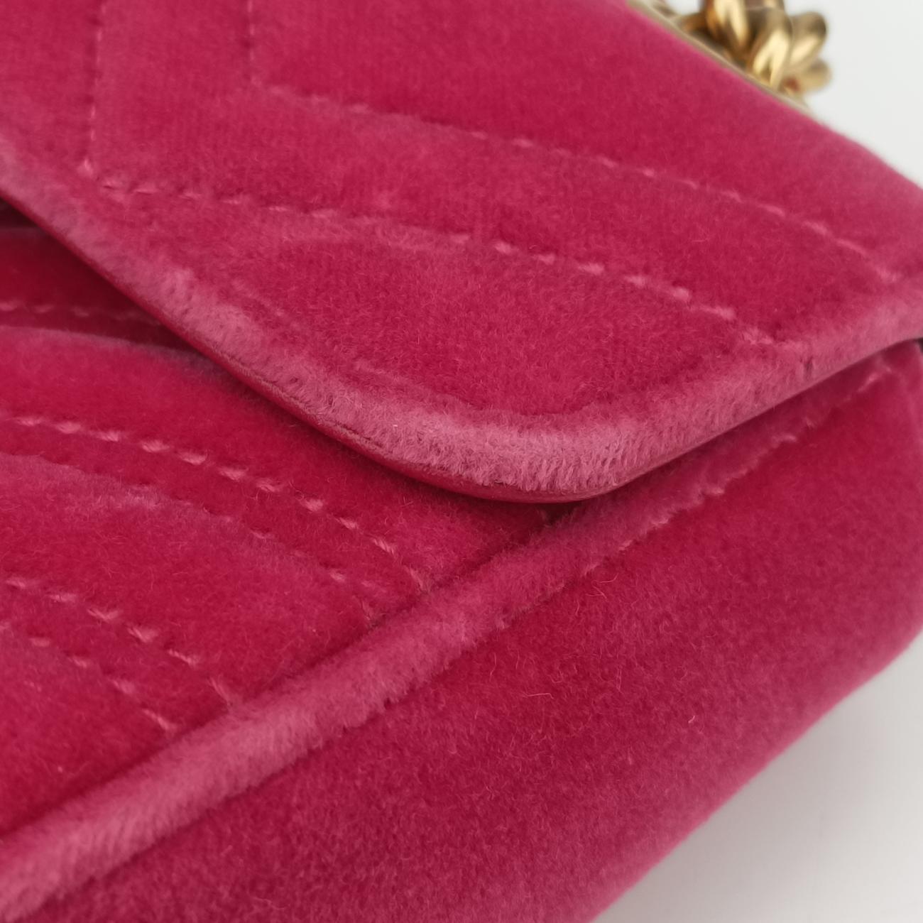 GG Marmont Pink velour A023545213