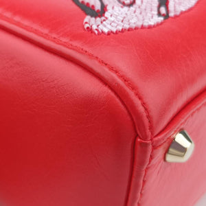 Mini Sequin Lady Dior Red×Multicolour Leather 18-MA-1126