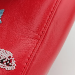 Mini Sequin Lady Dior Red×Multicolour Leather 18-MA-1126