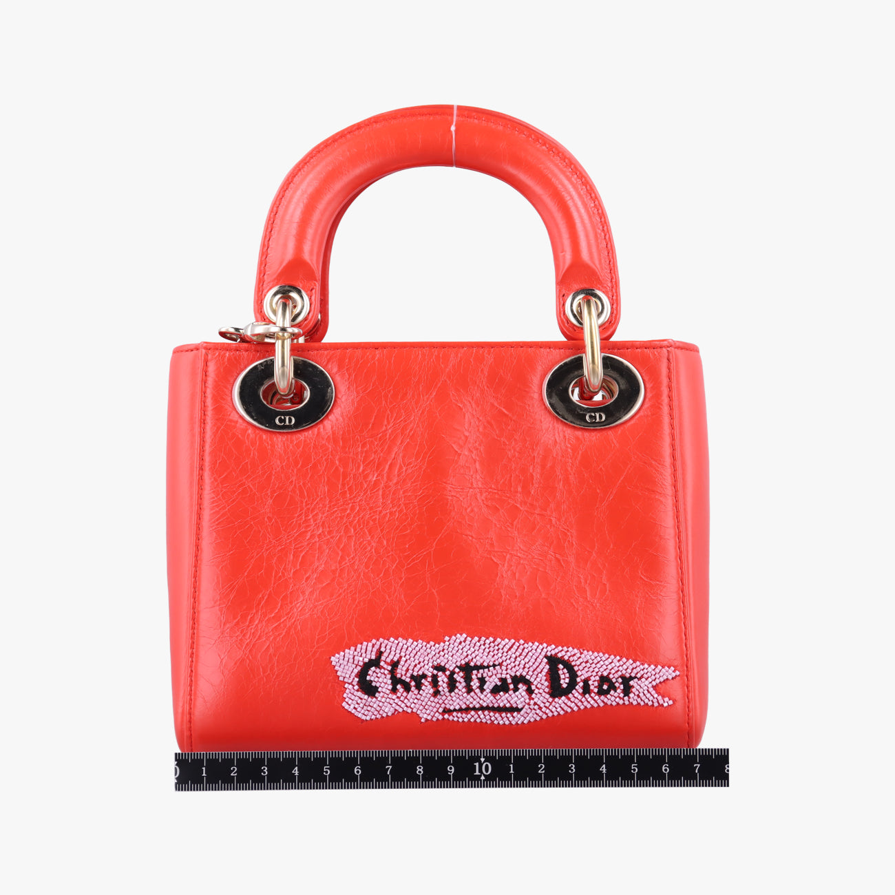 Mini Sequin Lady Dior Red×Multicolour Leather 18-MA-1126