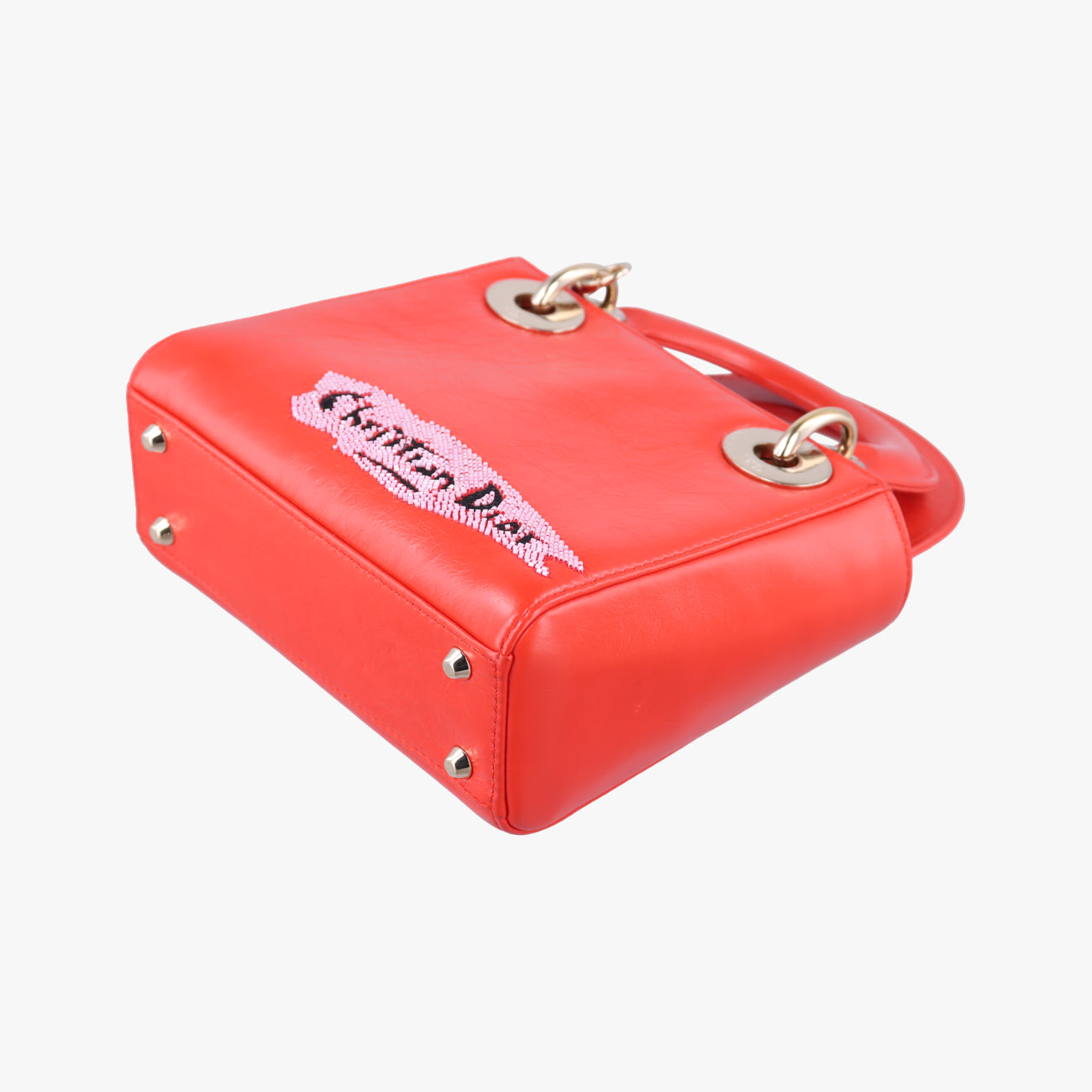 Mini Sequin Lady Dior Red×Multicolour Leather 18-MA-1126