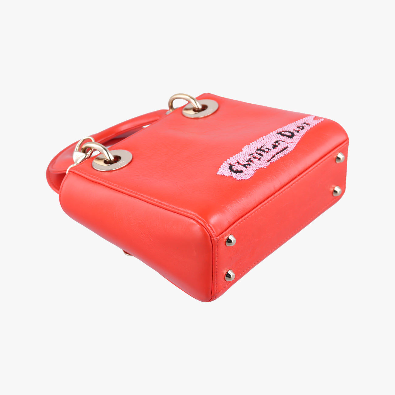Mini Sequin Lady Dior Red×Multicolour Leather 18-MA-1126