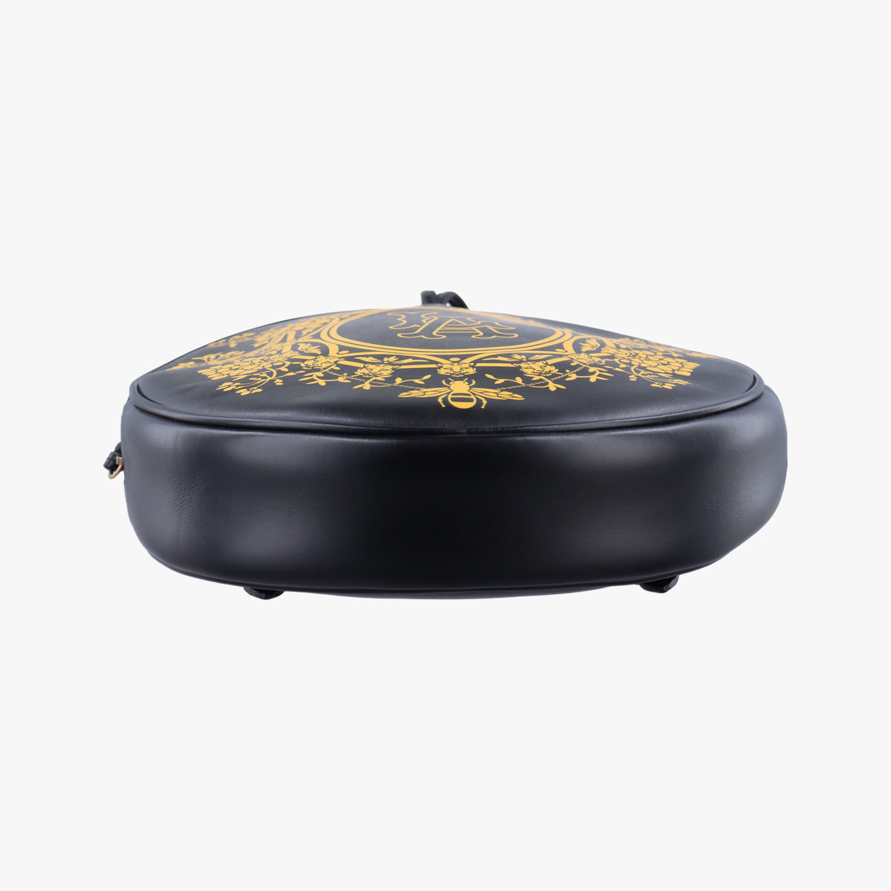 Unisex LA Angels Round Floral Black×Multicolour Leather C026821195