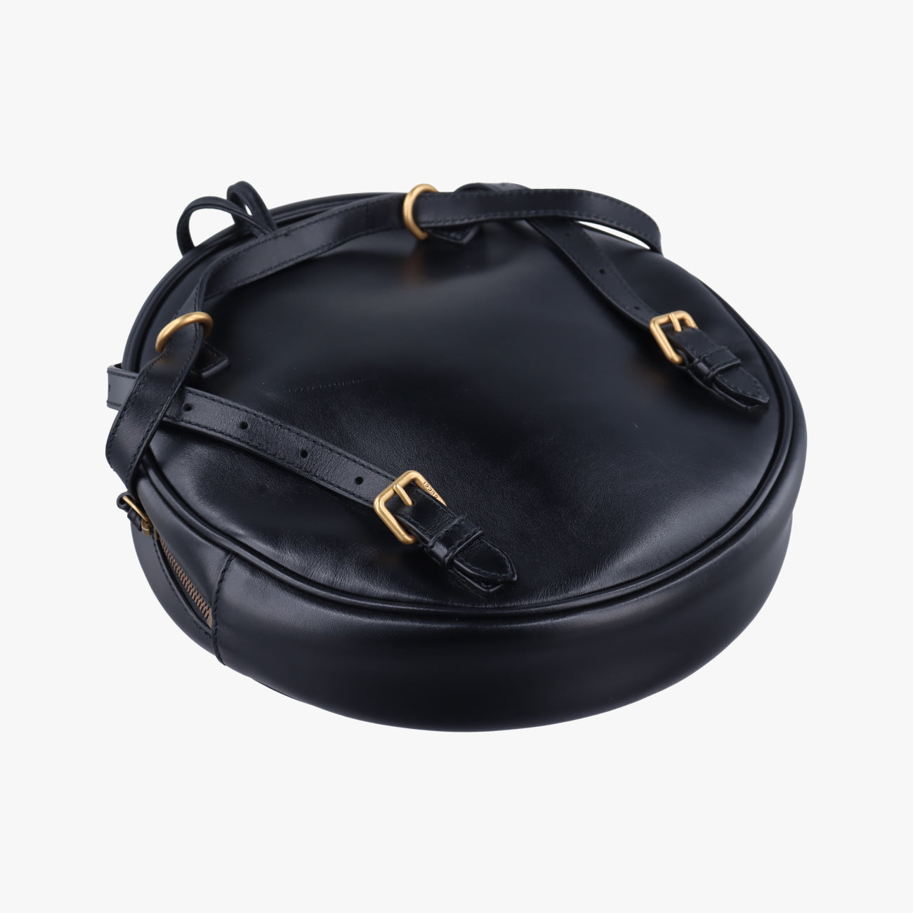Unisex LA Angels Round Floral Black×Multicolour Leather C026821195