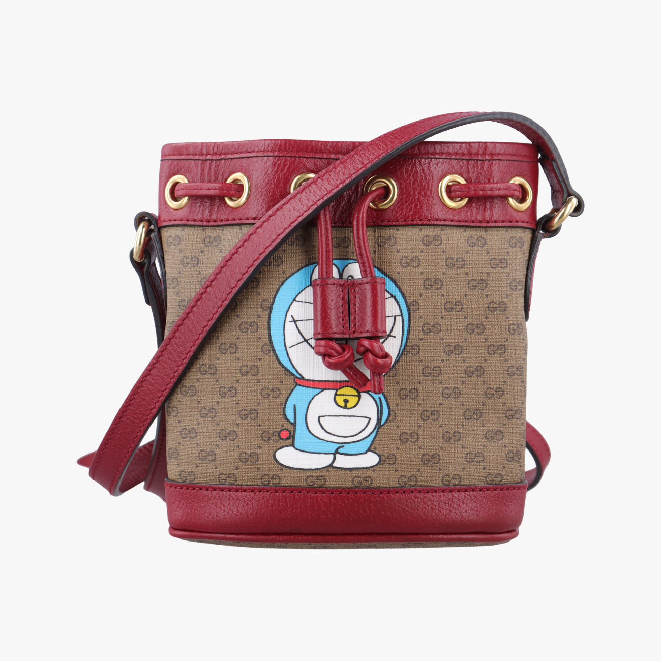 Doraemon collaboration Beige x Bordeaux x Multicolor PVC coated canvas G033979953