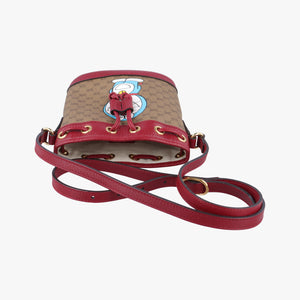 Doraemon collaboration Beige x Bordeaux x Multicolor PVC coated canvas G033979953