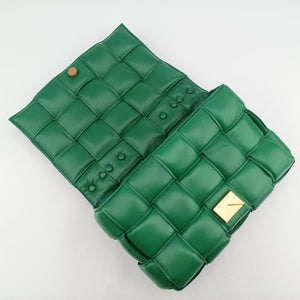 The Chain Cassette Green lambskin B09392158T