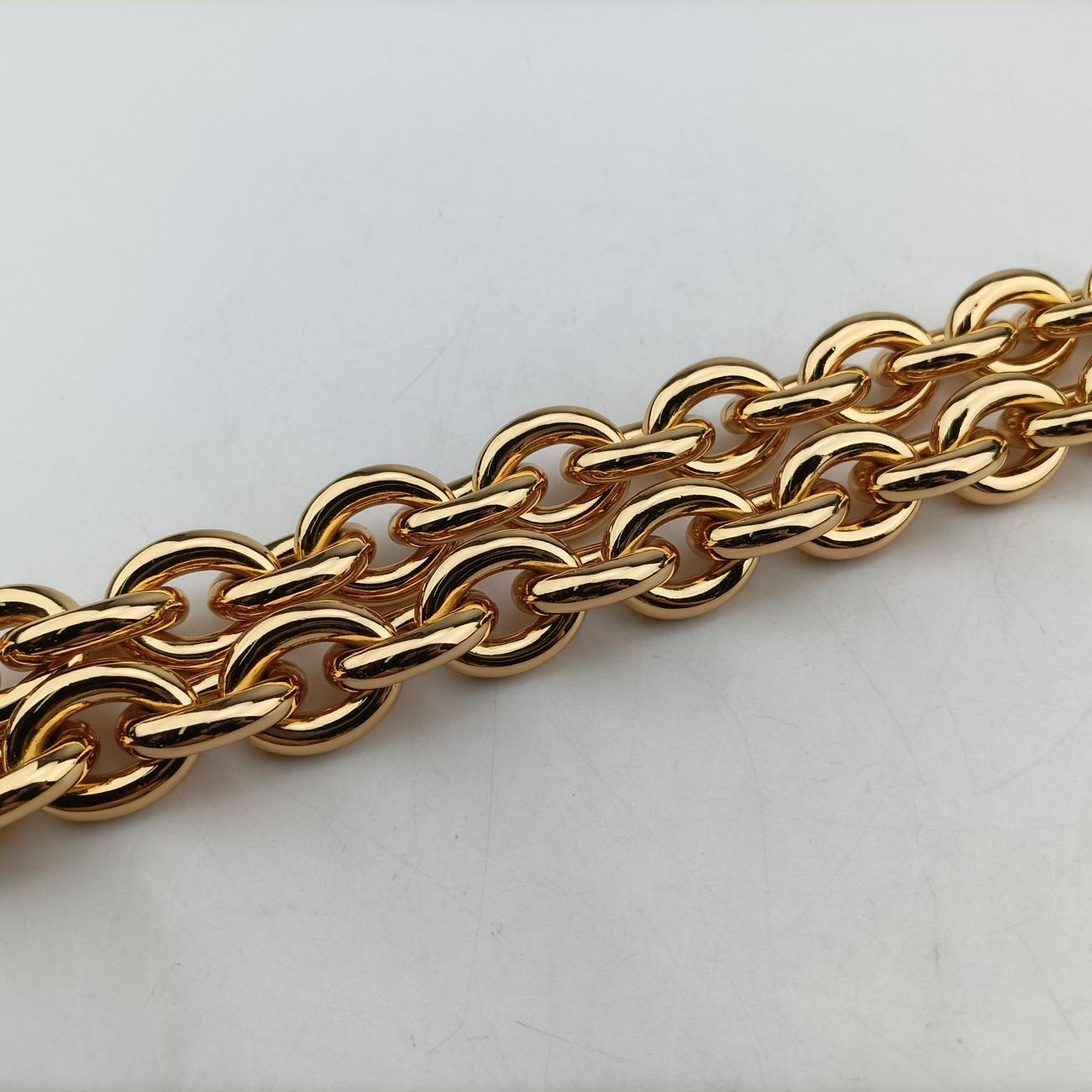 The Chain Cassette Green lambskin B09392158T