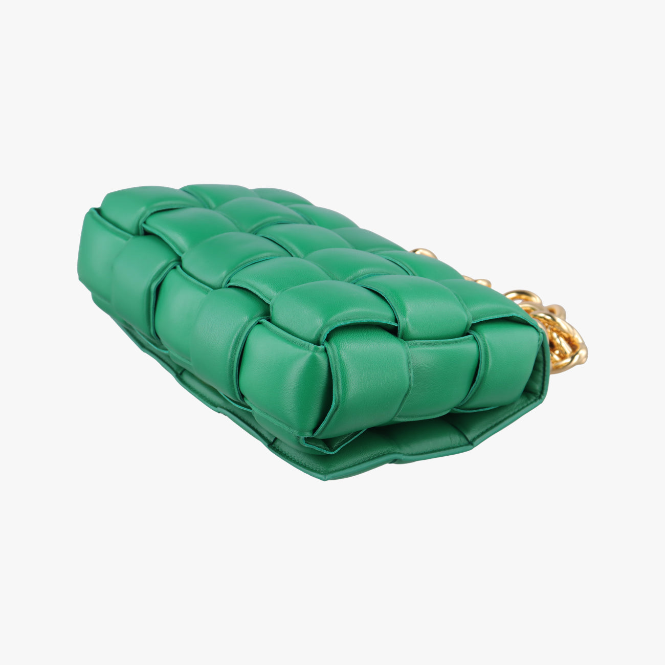 The Chain Cassette Green lambskin B09392158T