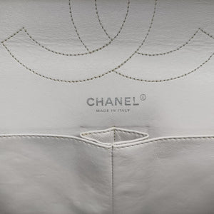 2.55 double flap Matelasse White lambskin 12623751