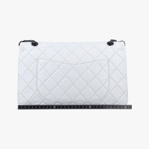 2.55 double flap Matelasse White lambskin 12623751