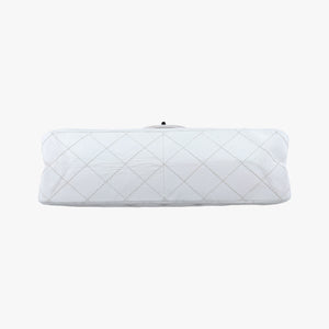 2.55 double flap Matelasse White lambskin 12623751