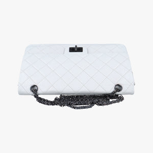 2.55 double flap Matelasse White lambskin 12623751