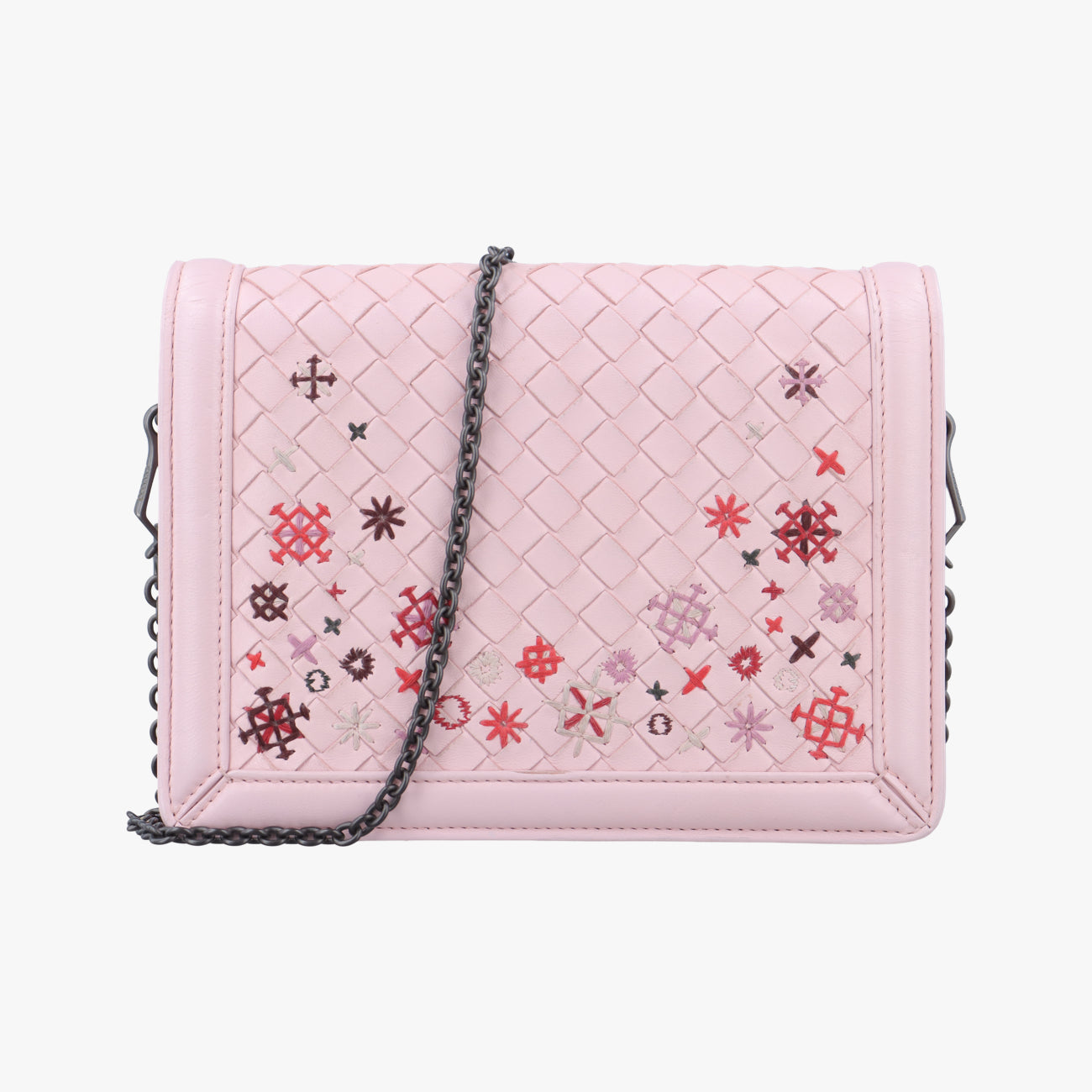intrecciato Nappa Meadow Flower Mini Pink×Multicolour lambskin B07094897J