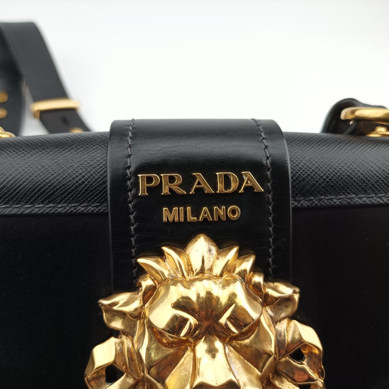 Animalier Cahier Lions Head Black Leather 25