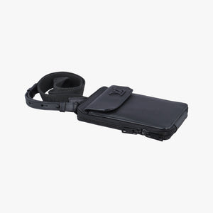 LV Aerogramme Phone Pouch Black Grained Leather MI4270 ICチップ