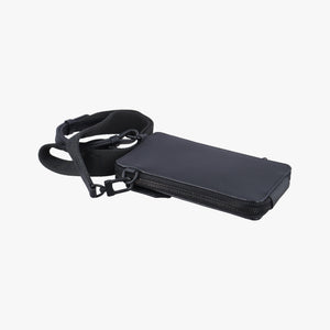LV Aerogramme Phone Pouch Black Grained Leather MI4270 ICチップ