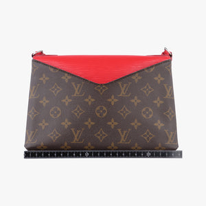 SAINT MICHEL brown×COQUELICOT Monogram Canvas×calf leather CA3197