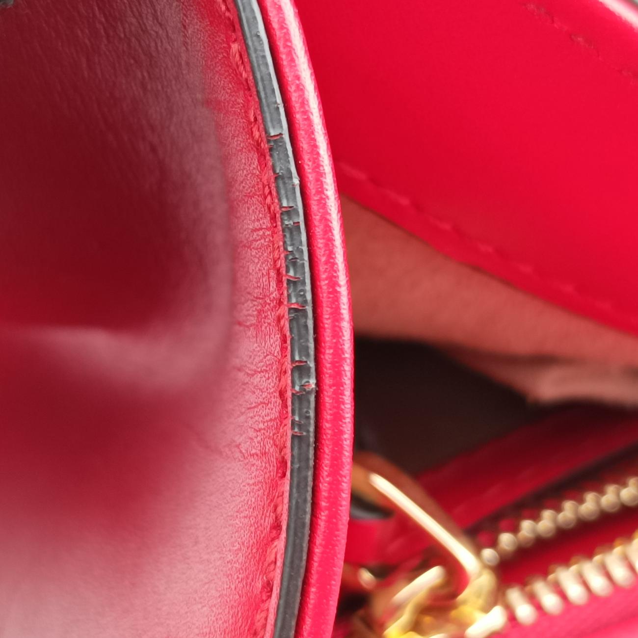 Sylvie Red×navy Leather C026083559