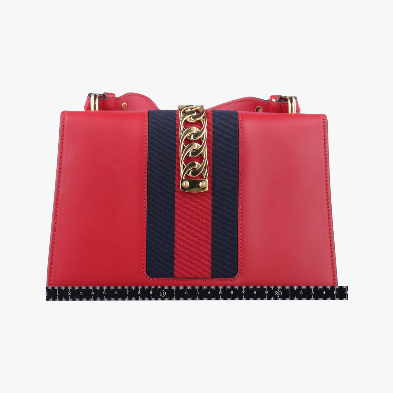 Sylvie Red×navy Leather C026083559