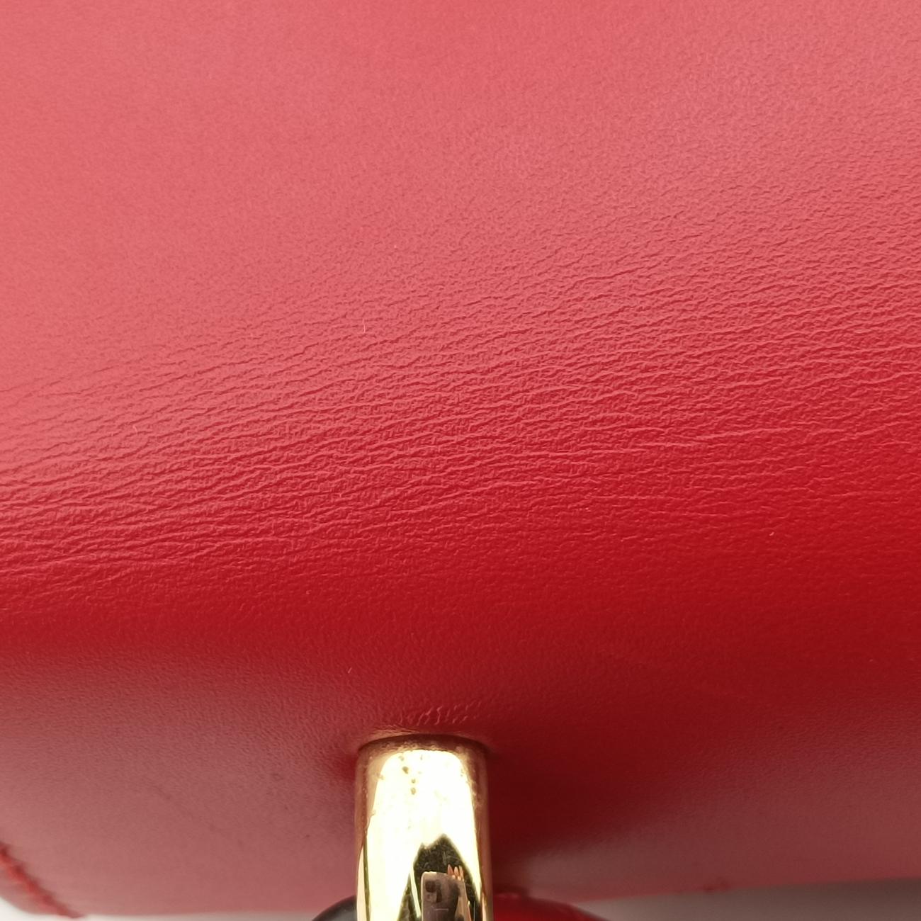 Sylvie Red×navy Leather C026083559