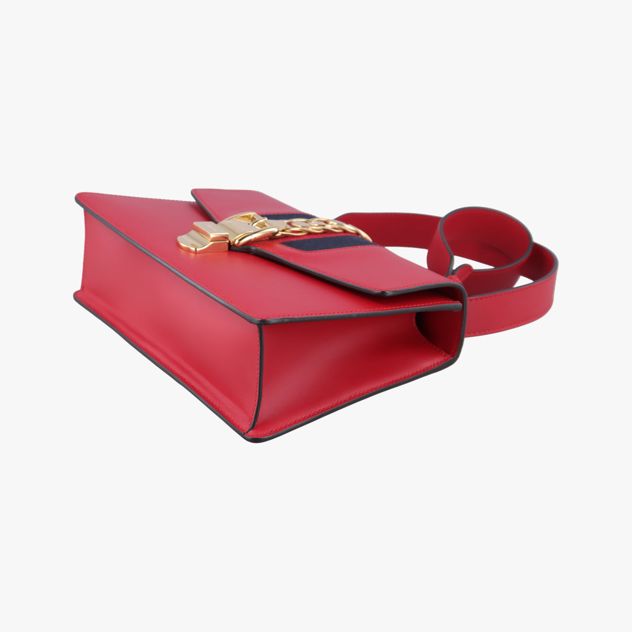 Sylvie Red×navy Leather C026083559