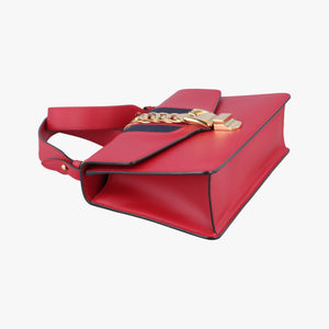 Sylvie Red×navy Leather C026083559