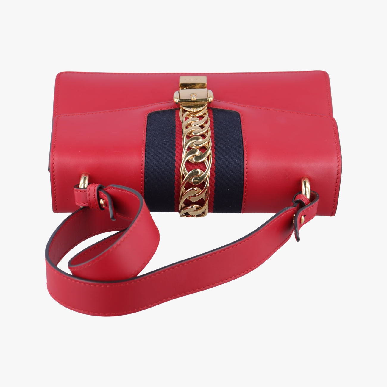 Sylvie Red×navy Leather C026083559