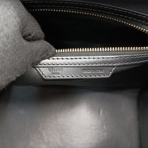 Luggage Mini Shopper Black x Yellow x Blue Leather × Horsehair F-GA-0163