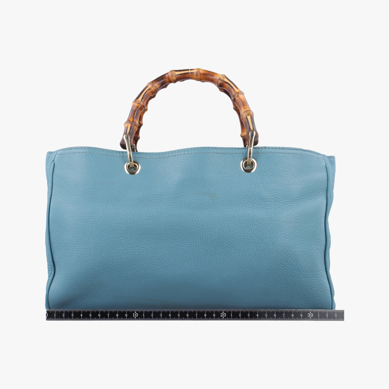 bamboo shopper Blue Leather G015043925