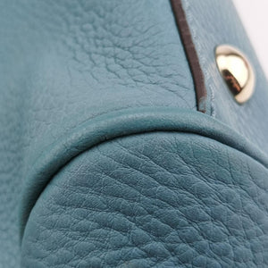 bamboo shopper Blue Leather G015043925