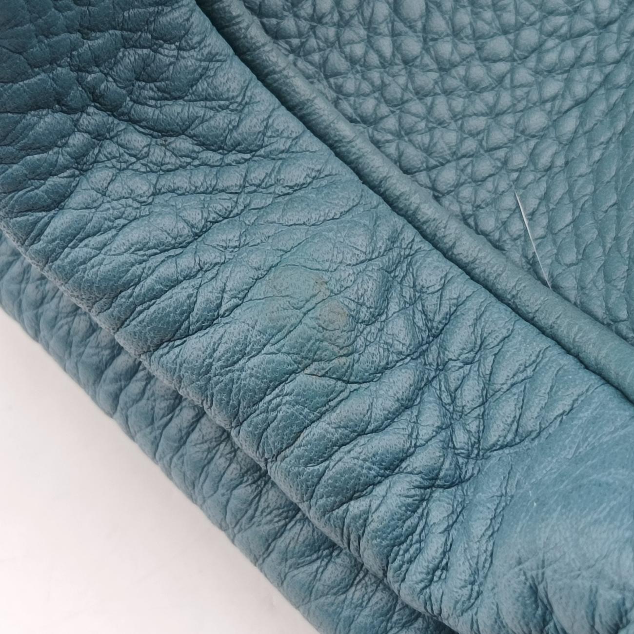 bamboo shopper Blue Leather G015043925