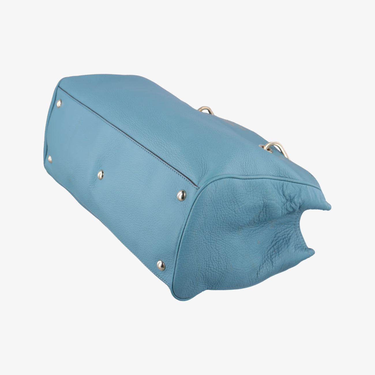 bamboo shopper Blue Leather G015043925