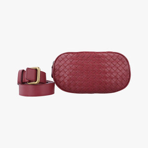 Intrecciato Burgundy lambskin B07806689Y