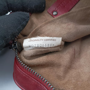 Intrecciato Burgundy lambskin B07806689Y