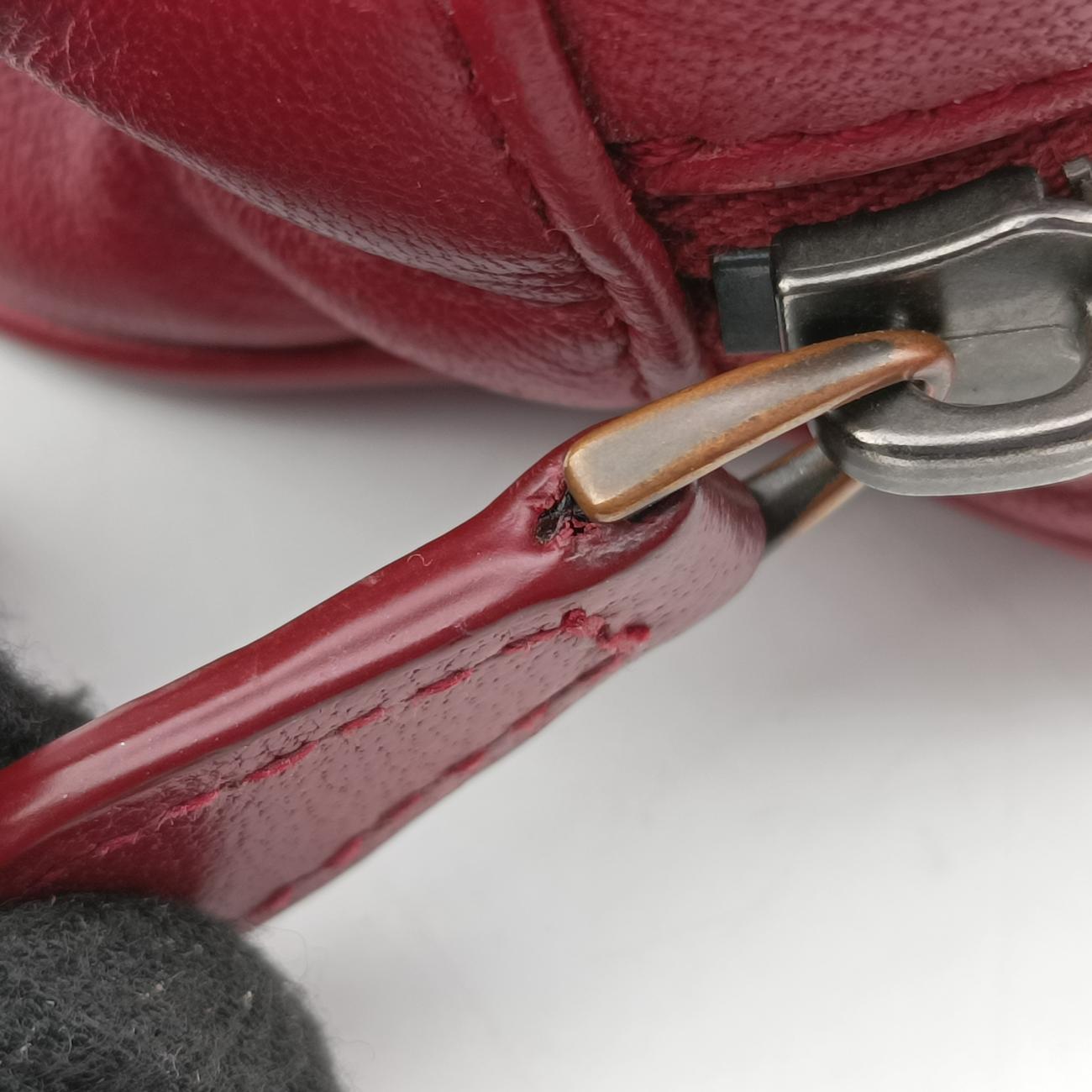 Intrecciato Burgundy lambskin B07806689Y