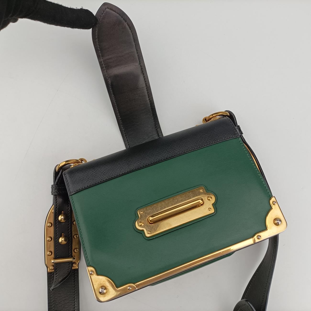 Cahier Green×Black Leather 25 B