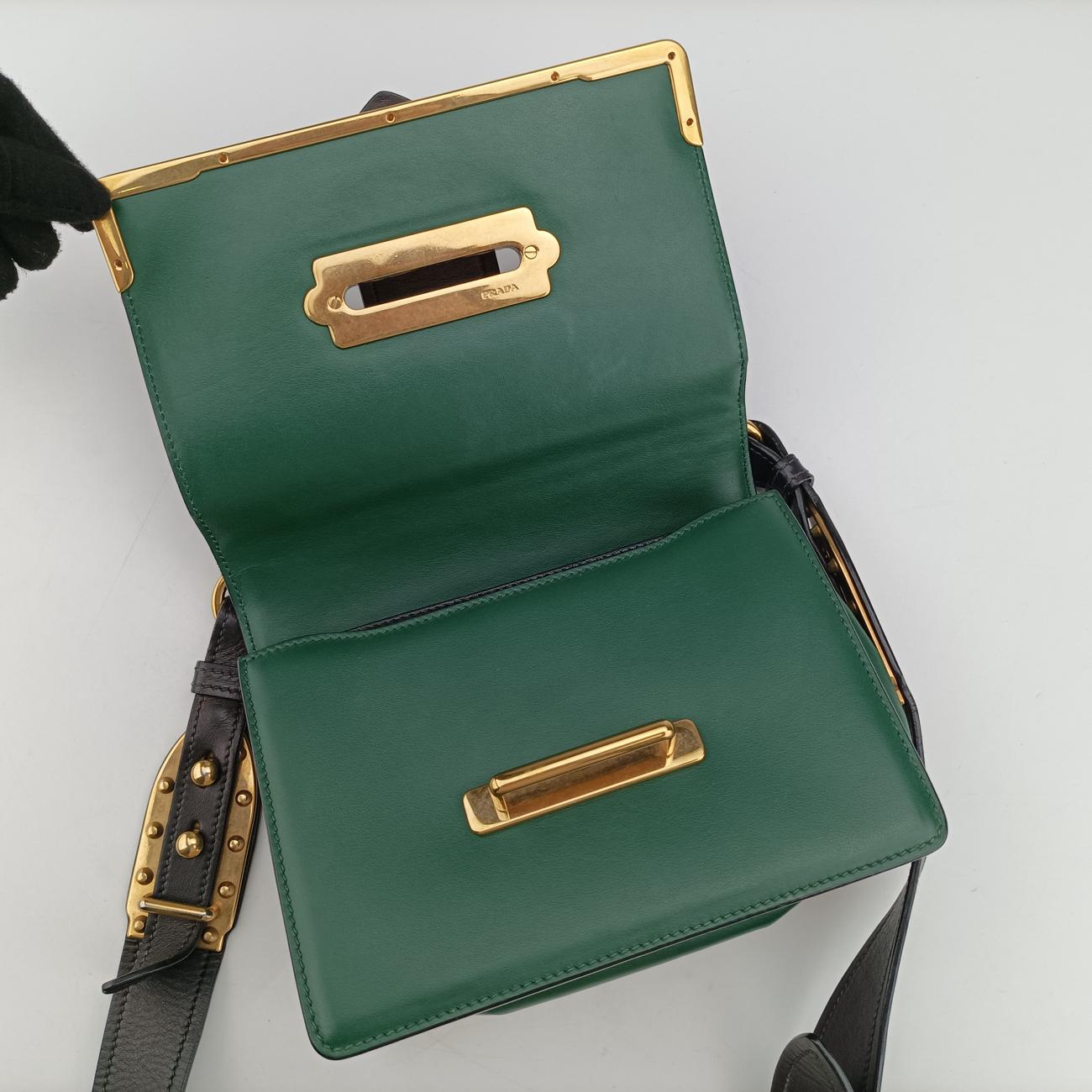 Cahier Green×Black Leather 25 B