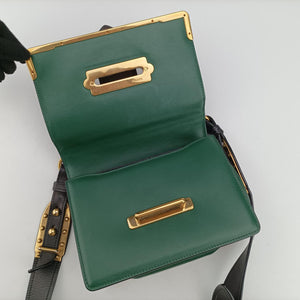 Cahier Green×Black Leather 25 B
