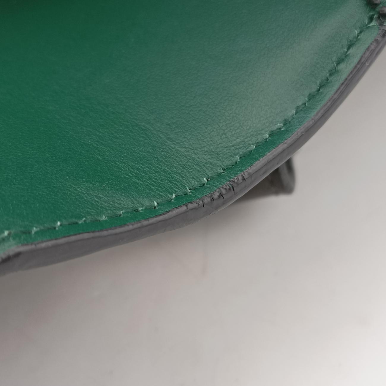 Cahier Green×Black Leather 25 B
