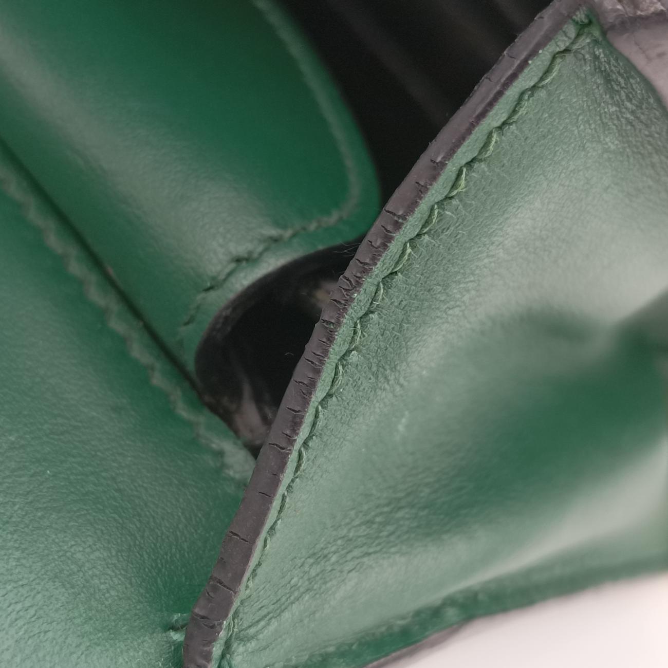 Cahier Green×Black Leather 25 B