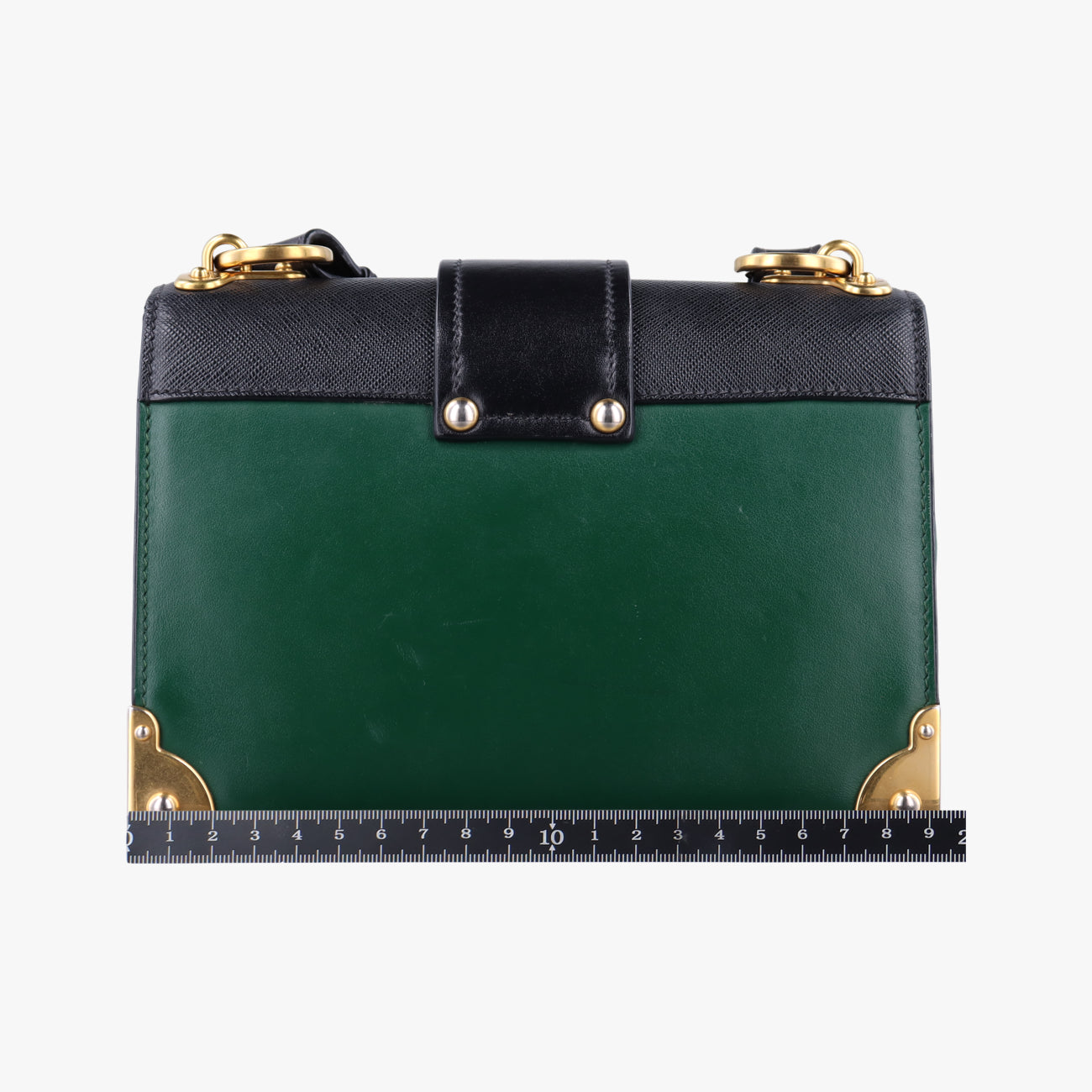 Cahier Green×Black Leather 25 B