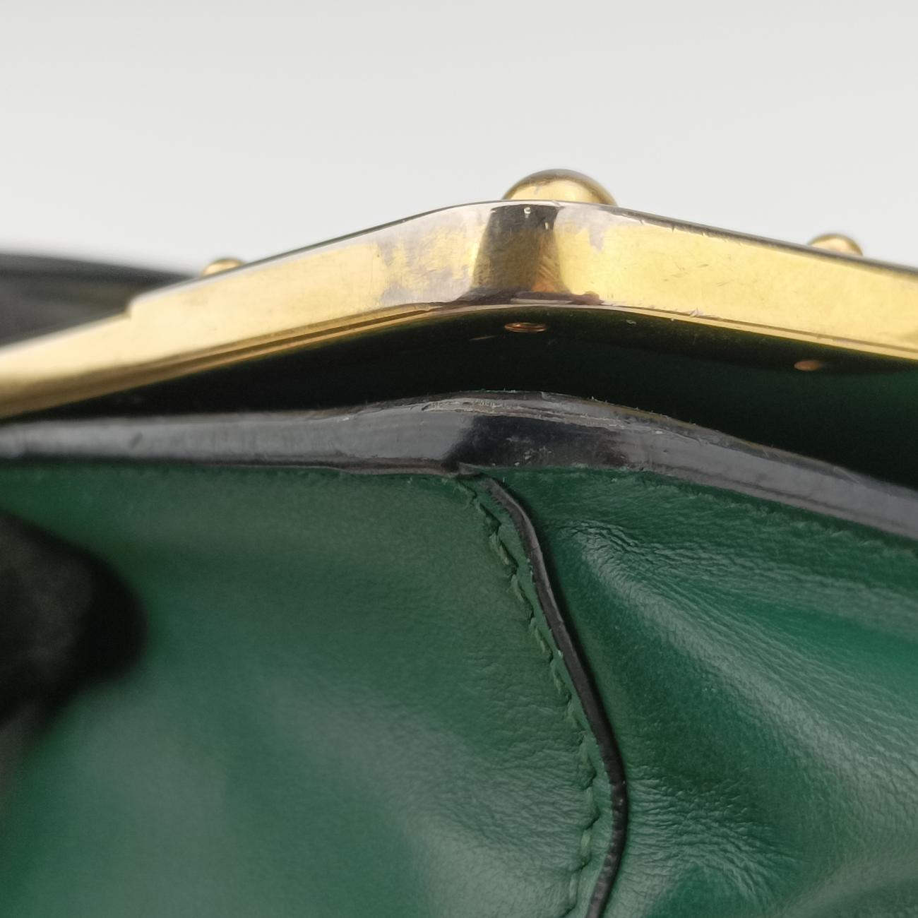 Cahier Green×Black Leather 25 B