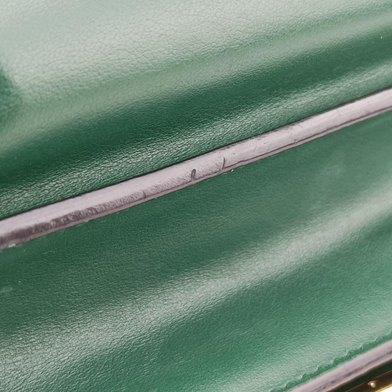 Cahier Green×Black Leather 25 B