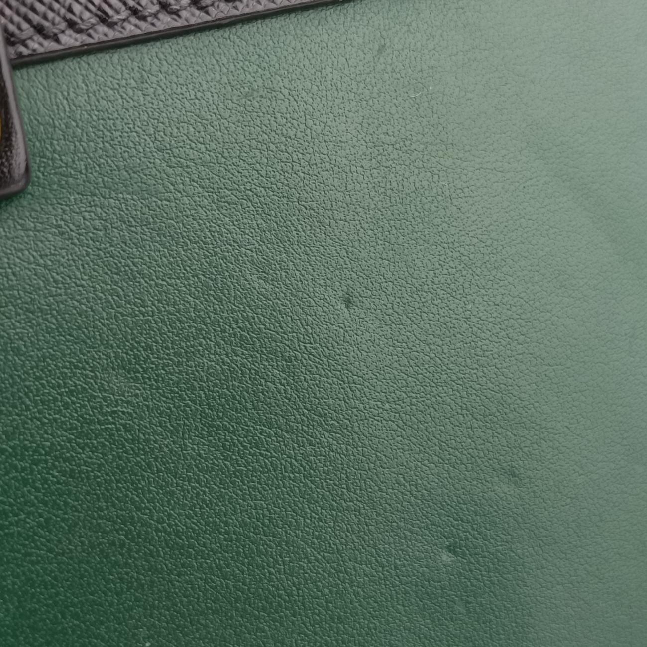 Cahier Green×Black Leather 25 B